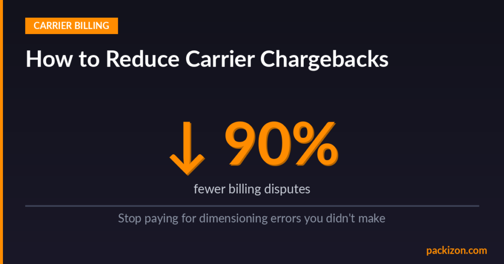 Carrier chargeback documentation and dispute resolution for warehouse operations