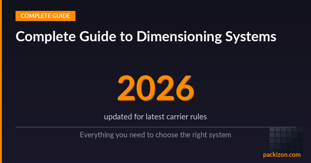 Complete guide to dimensioning systems for warehouse and logistics operations