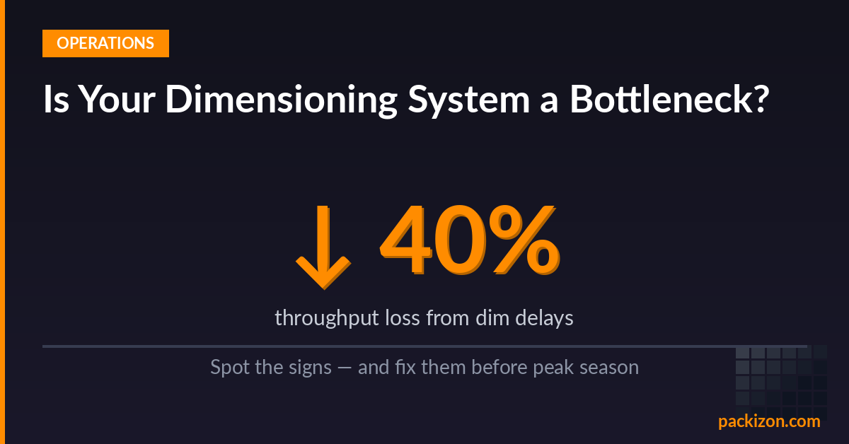 Is Your Dimensioning System Creating a Bottleneck? Here’s How to Fix It