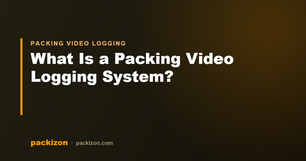 What Is a Packing Video Logging System & How Does It Work? — Packizon Verified
